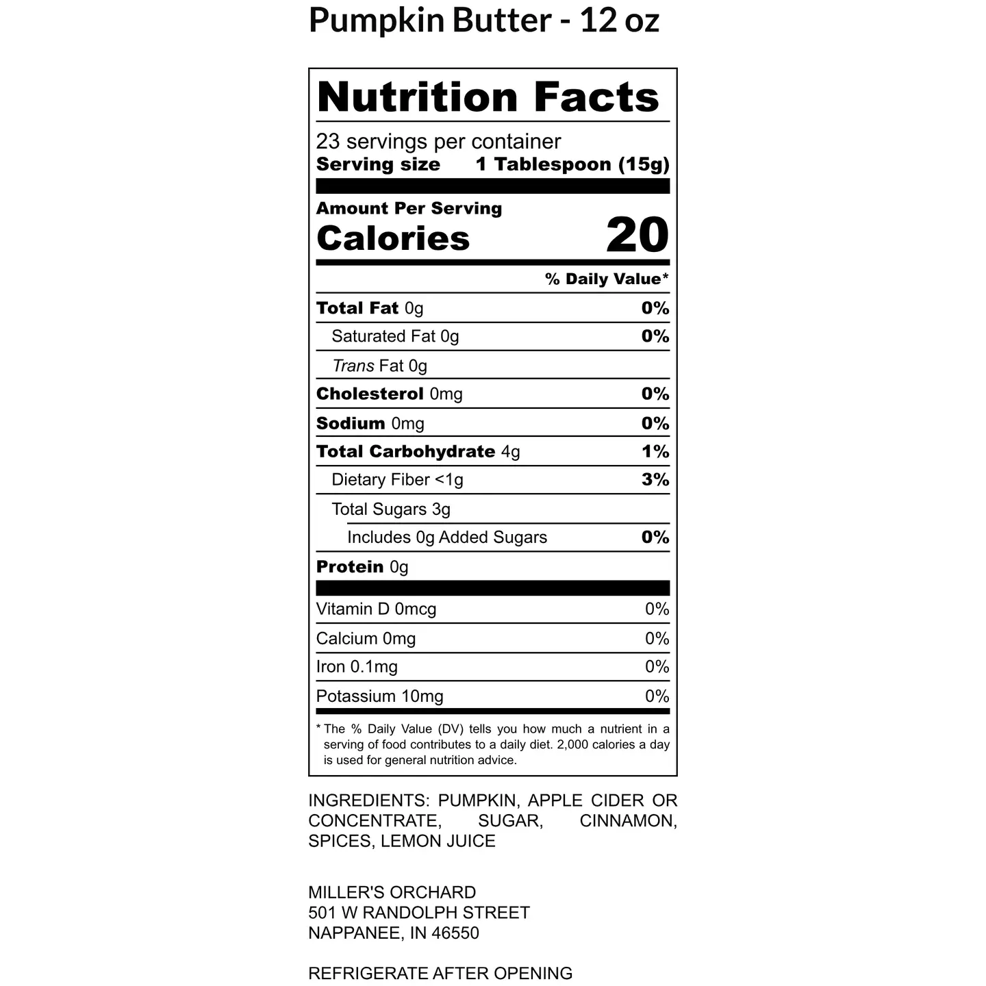 Amish Pumpkin Butter (12oz Jar)