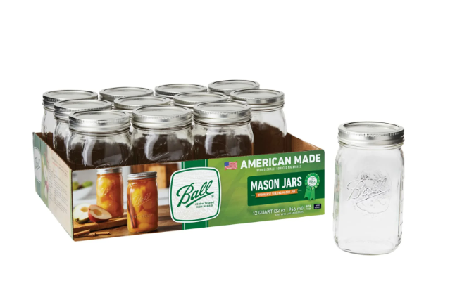 Ball Mason Jars 12-Pack 32oz