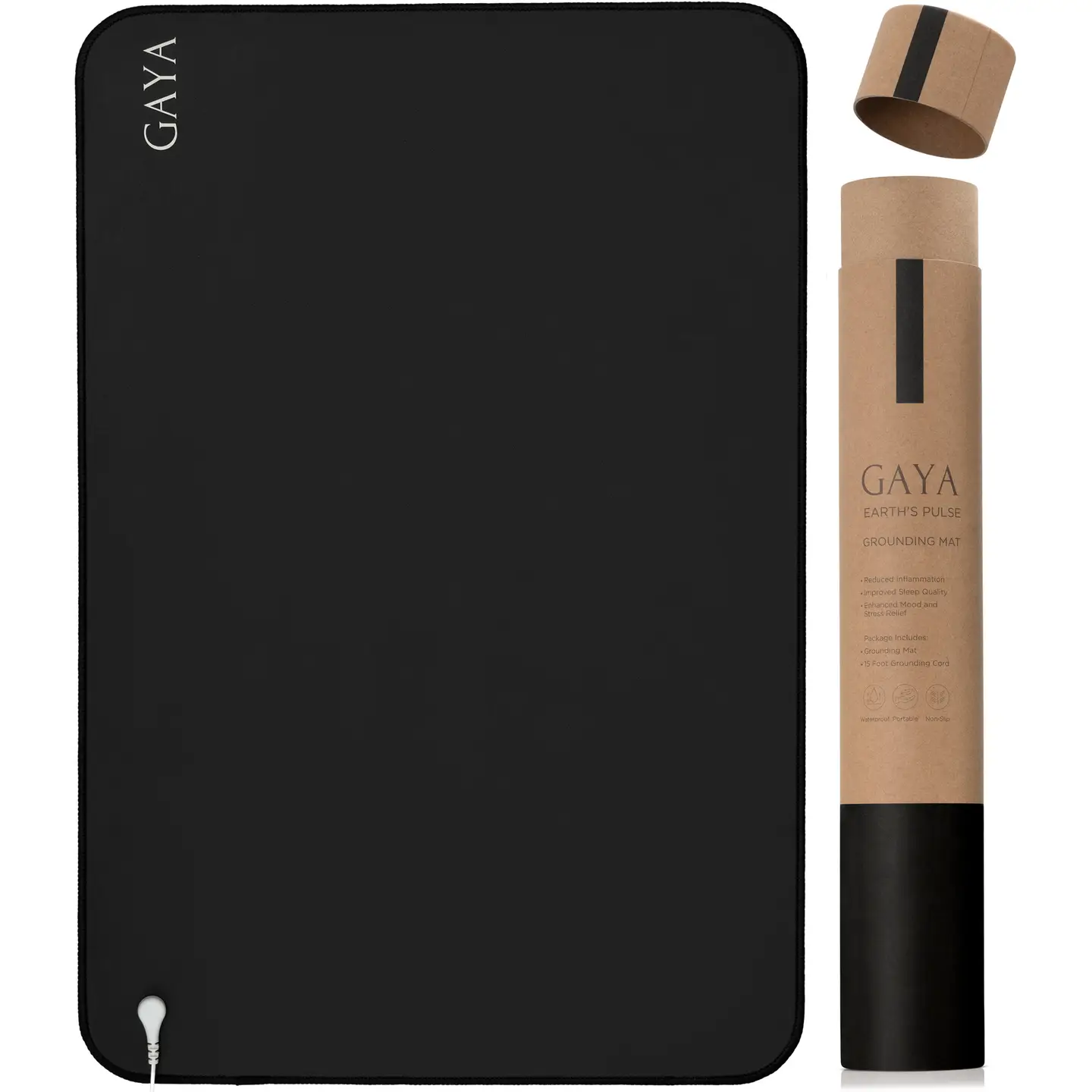 Grounding Mat - Improve Sleep & Reduce Inflammation, Black