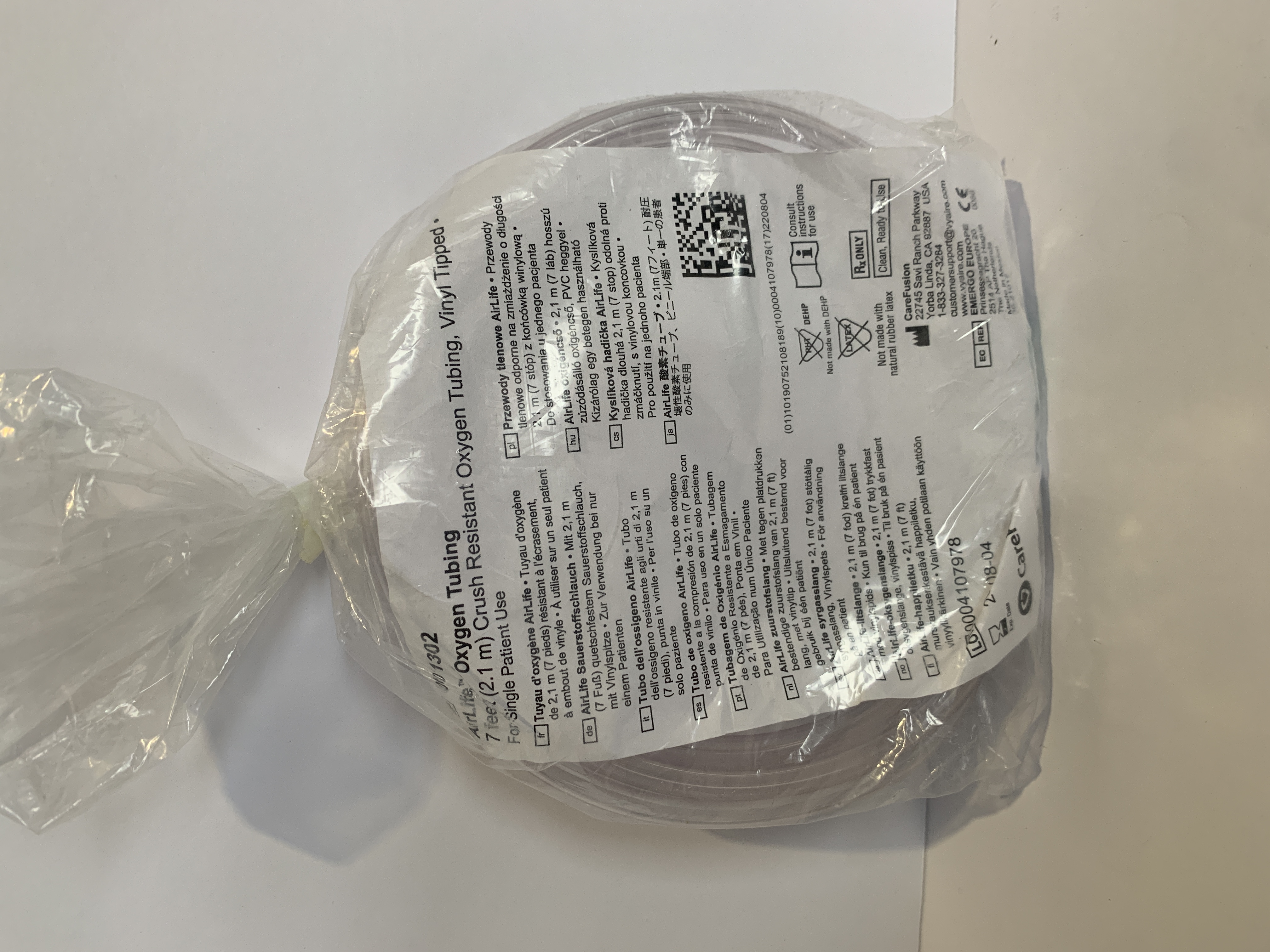 Oxygen Tubing 25ft