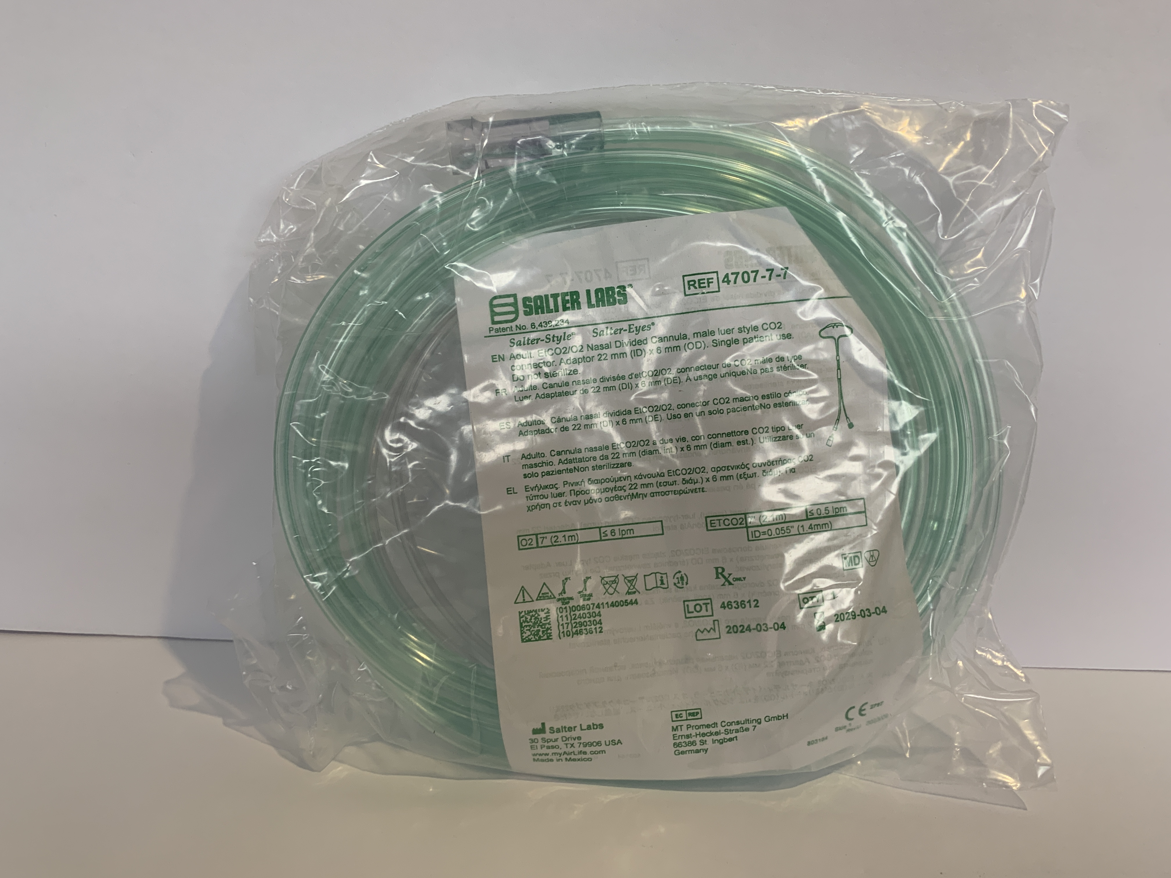 Oxygen Nasal Cannula