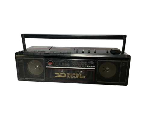 Vintage 3D Super Woofer Boombox Cassette Player