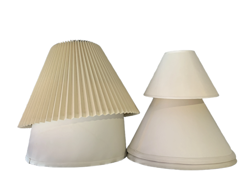 Modern Glass and Chrome Table Lamp +Shade