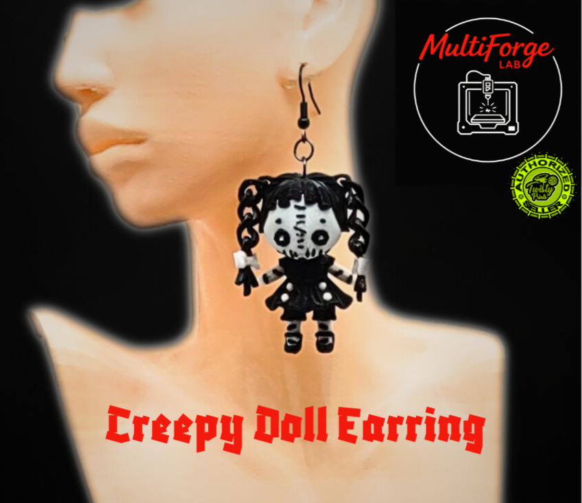 Articulated Creepy Doll Earrings