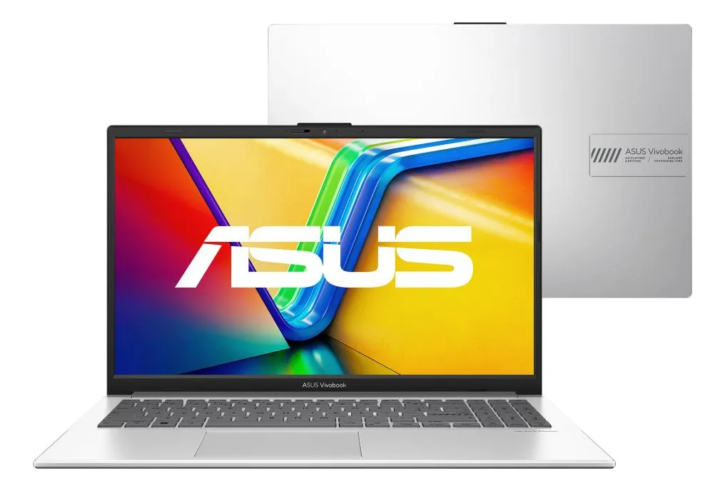 Notebook ASUS Vivobook Go 15, Intel Core i3 N305, 8GB RAM, 512GB SSD, Windows 11 Home, Tela NanoEdge 15,6" FHD, Cool Silver - E1504GA-NJ435W