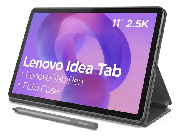 Tablet Lenovo Idea Tab, 8GB RAM, 128GB, 11” 2.5K 90Hz, Android 15, Wi-Fi, com Caneta e Capa, ZAFR0856BR