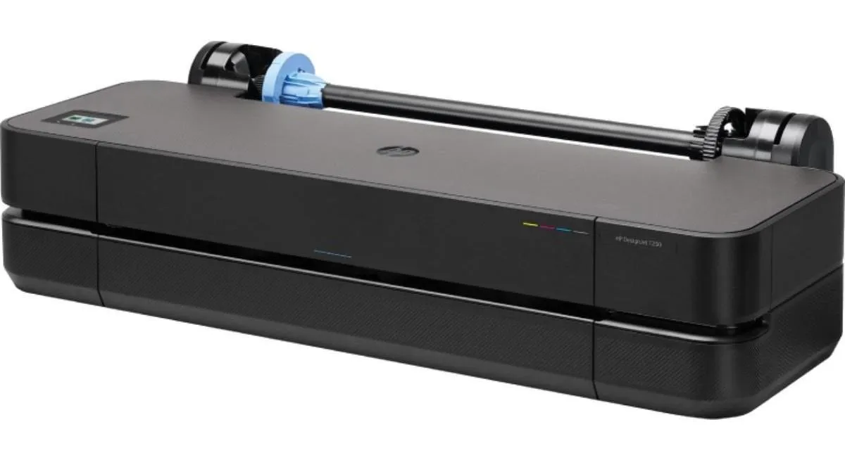 Impressora Hp Designjet T250 de 24 polegadas colorida preta