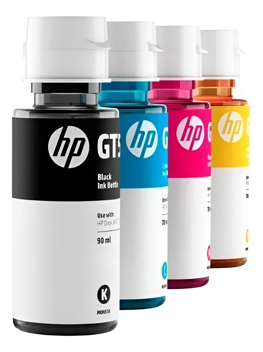 Kit Refil De Tinta Hp Original Gt53 Gt52 Color Smart Tank