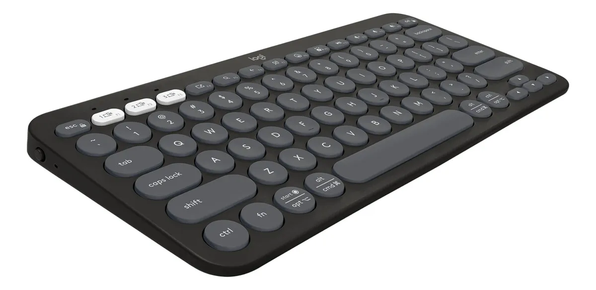 Teclado sem fio Logitech Pebble Keys 2 K380s - Grafite