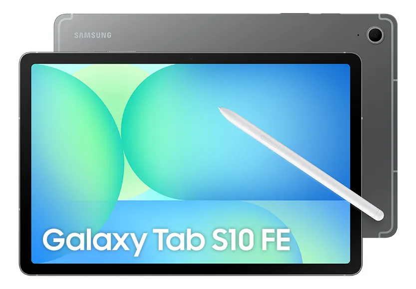 Tablet Samsung Galaxy Tab S10 FE 5G, 128GB, 8GB RAM, Tela Imersiva de 10.9" 90Hz, Camera Traseira de 13MP, Câmera Frontal de 12MP Ultra Wide, Wifi 6, IP68, Android 15 Cinza