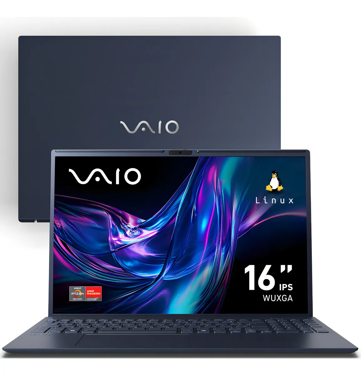 Notebook Vaio Fe16 Amd Ryzen 7-5825u Linux 32gb RAM 512gb Ssd Wi-Fi 6 Tela 16" Ips Wuxga Antirreflexo - Cinza Grafite - Vjfe69f11xb0221h - - Permite upgrade de memória RAM e SSD