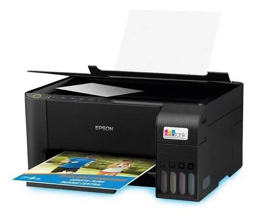 Impressora Ecotank Epson L3250 + Refil Tinta T544 (eps01) Cor Preta