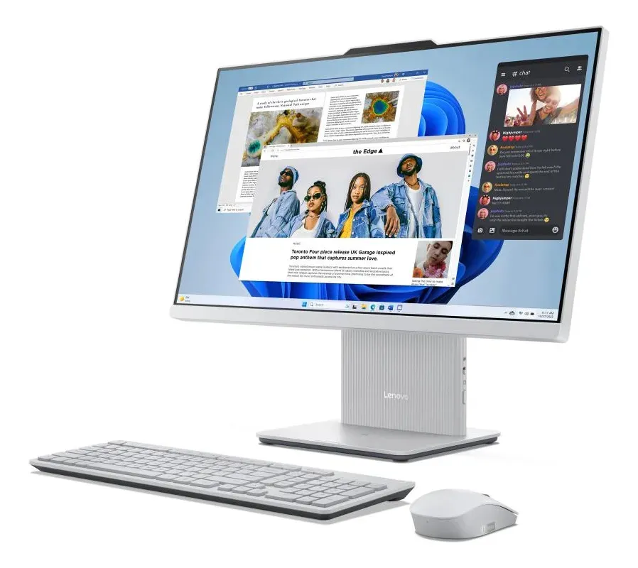 Computador Lenovo All In One Intel Core I7 16gb 512gb W11pro Cloudgrey