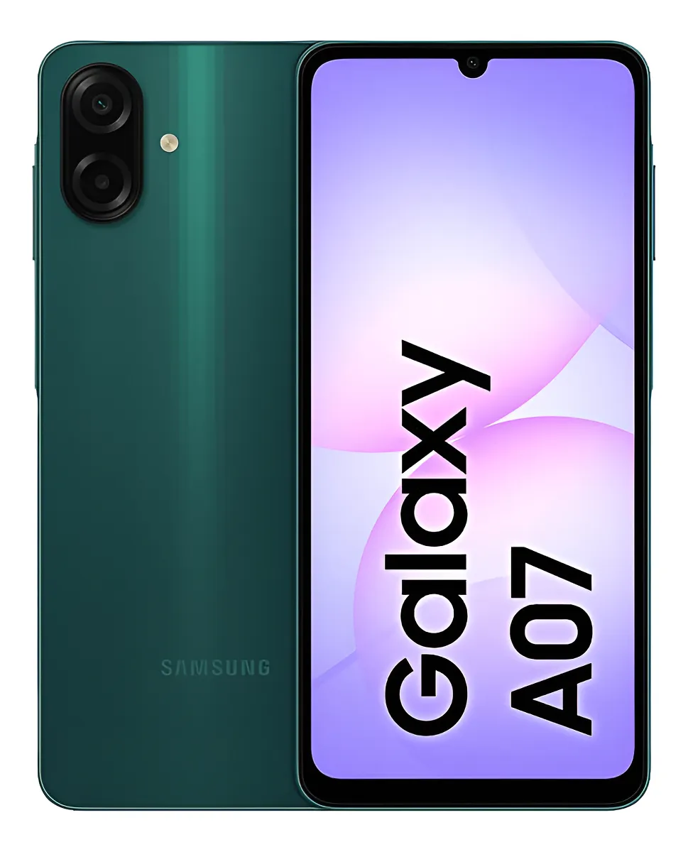 Celular Samsung Galaxy A07 128gb, 4gb, Câmera 50mp, Tela 6.7 , Proteção Ip54, Processador 6nm - Verde