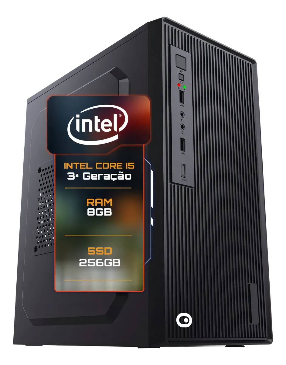 Computador 2Eletro Speed Intel Core i5, 8GB RAM, SSD 256GB, HDMI, Bivolt, Áudio HD, Dupla saída de vídeo - CD2E-0101SP