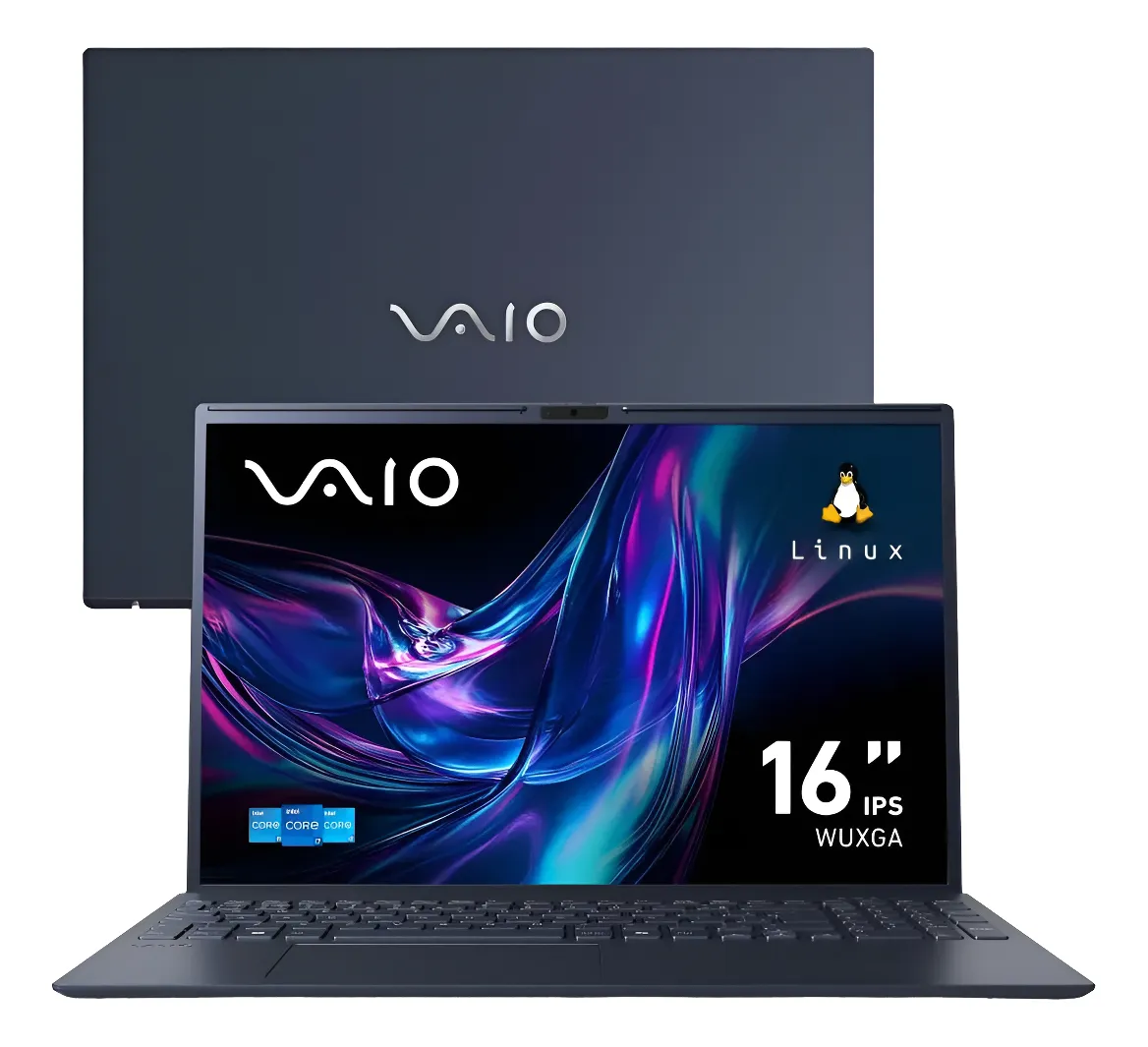 Notebook VAIO FE16 Intel Core i5-1334U - 13ª Gen Linux, 8GB RAM total 256GB SSD Tela 16" IPS WUXGA Antireflexo - Cinza Grafite - VJFE62F11X-B0911H