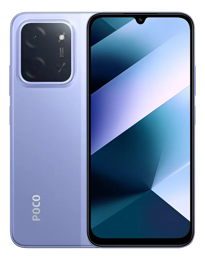 Smartphone Xiaomi Poco C85 4G 8GB de RAM y 8gb de Ram Virtual con 256GB de ROMcor Roxo