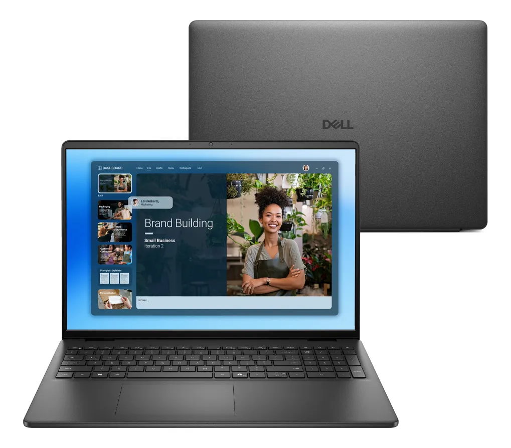 Notebook Dell 16 Fhd+ Intel® Core 5 120u 8gb 512gb Ssd Lin Preto