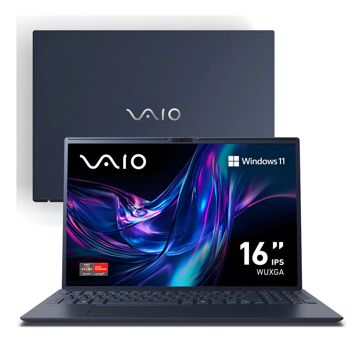 Notebook VAIO FE16 AMD® Ryzen 5-5625U Windows 11 Home 12GB 512GB SSD 16" IPS WUXGA Antirreflexo - Cinza Grafite