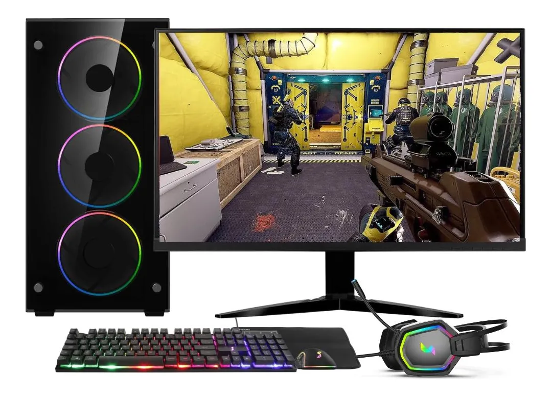 Pc Gamer Amd Ryzen 7 5700g 16gb Ssd 512gb Monitor 24 Skill 512 Gb 16 Gb Radeon Vega 8 (integrada)