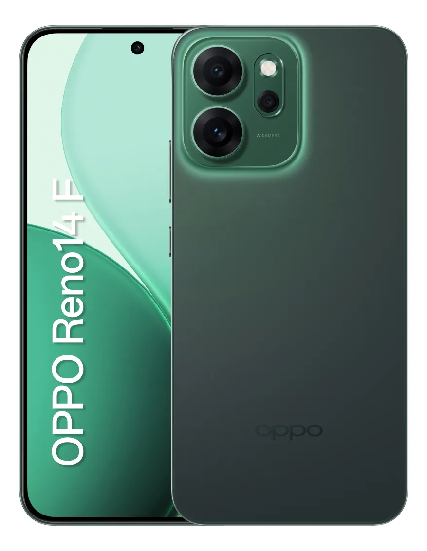 Smartphone OPPO Reno 14F 256GB 12GB RAM 5G IP69 Verde