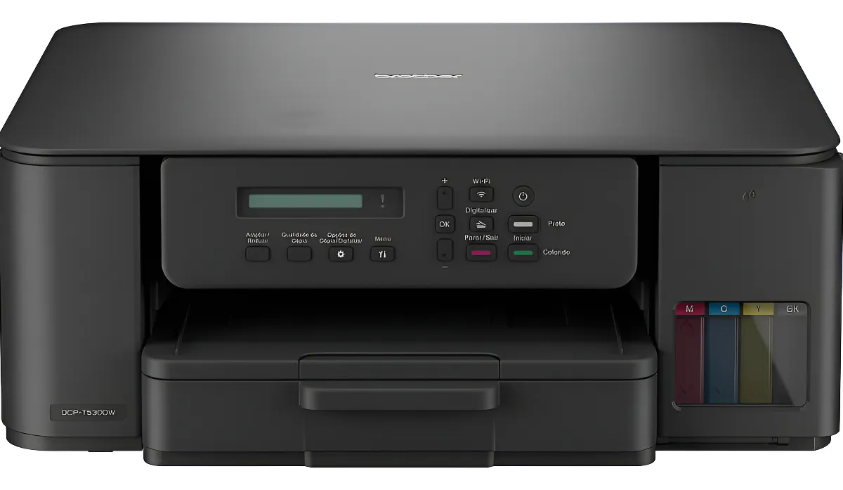 Impressora Brother Inkbenefit DCP-T530DW cor preto 127/220 V