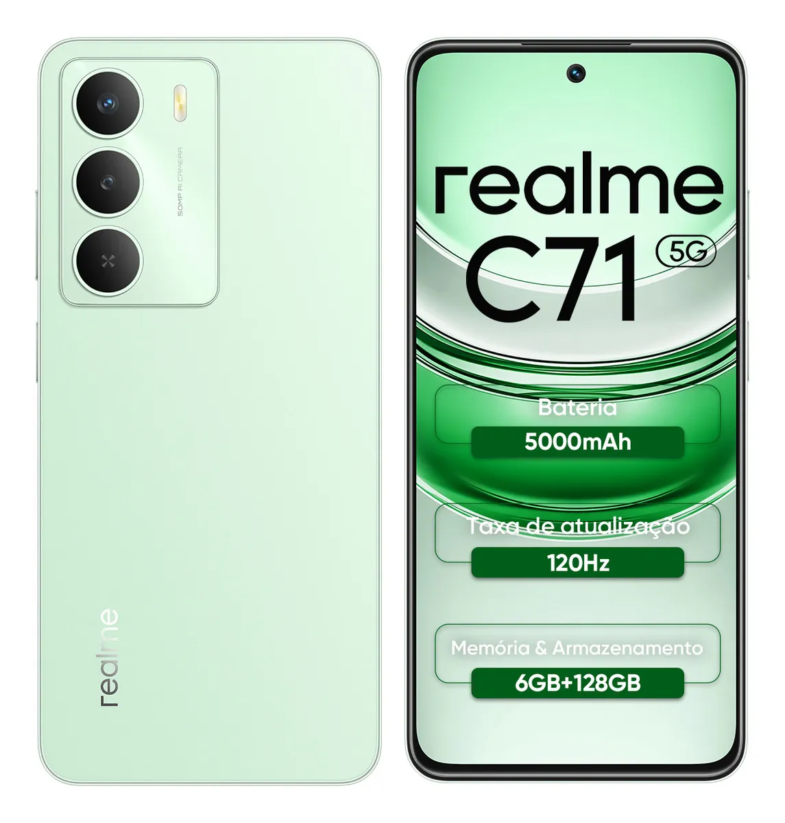 Celular Smartphone Realme C71 5g 8gb 256gb Dual Sim verde