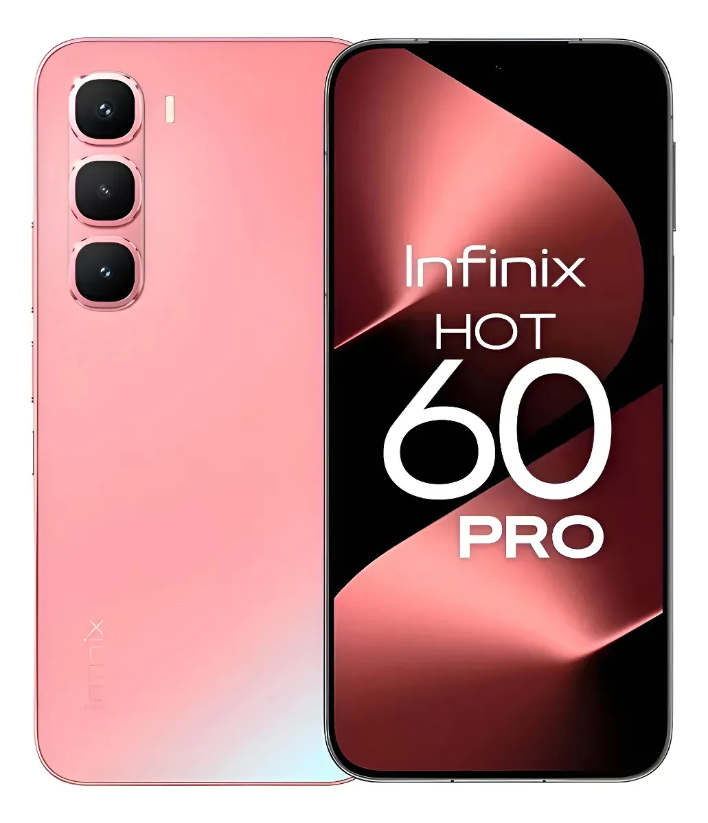 Smartphone Infinix Hot 60 Pro 4g 256gb 8gb Ram + 8gb Virtual Nfc Amoled Câmera 50mp Rosa