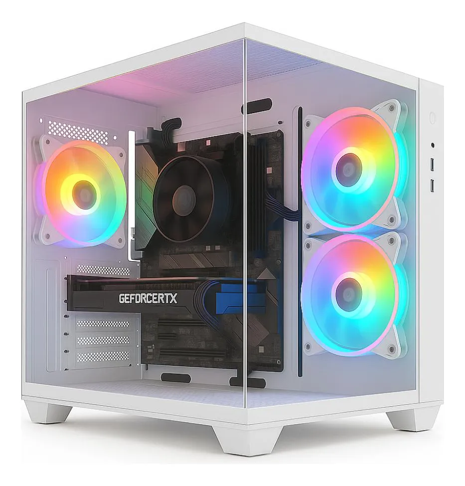 PC Gamer Skill Aquarium, AMD Ryzen 5 5600GT, 16GB, Radeon Vega 7, SSD 512GB M.2, Fonte 500w, Branco SKA051