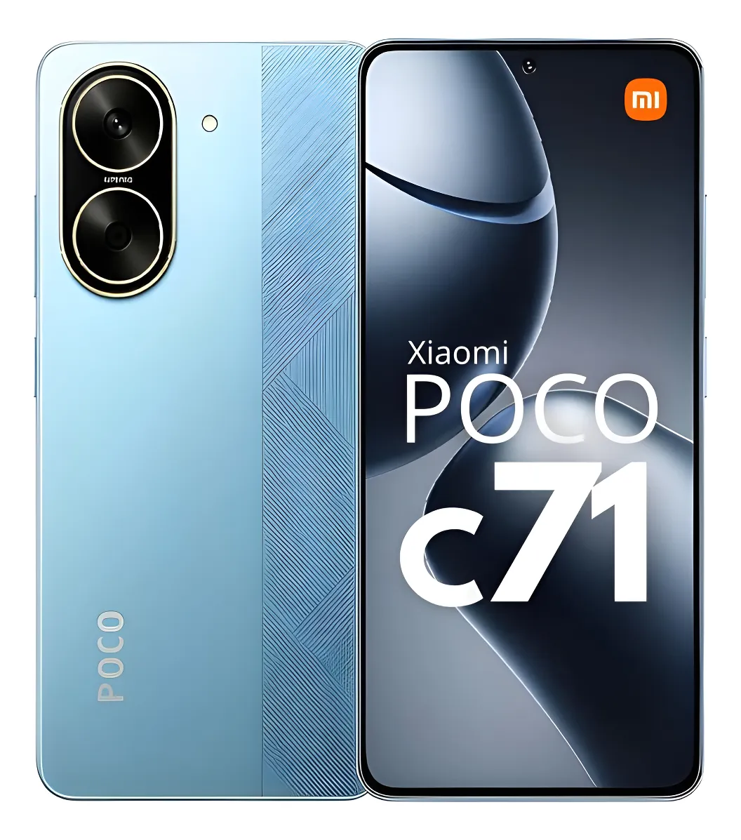 Smartphone Poco C71 4+4gb Ram Virtual + 128gb, Azul