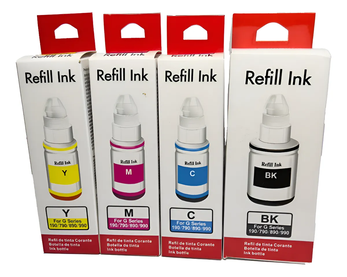 Kit 4 Tintas Compativel Canon G3110 G3111 G4111 Gl-190