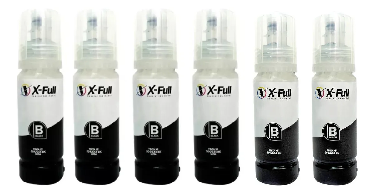 6 tintas compatíveis cor preta L3250 L3150 L3210 L3110