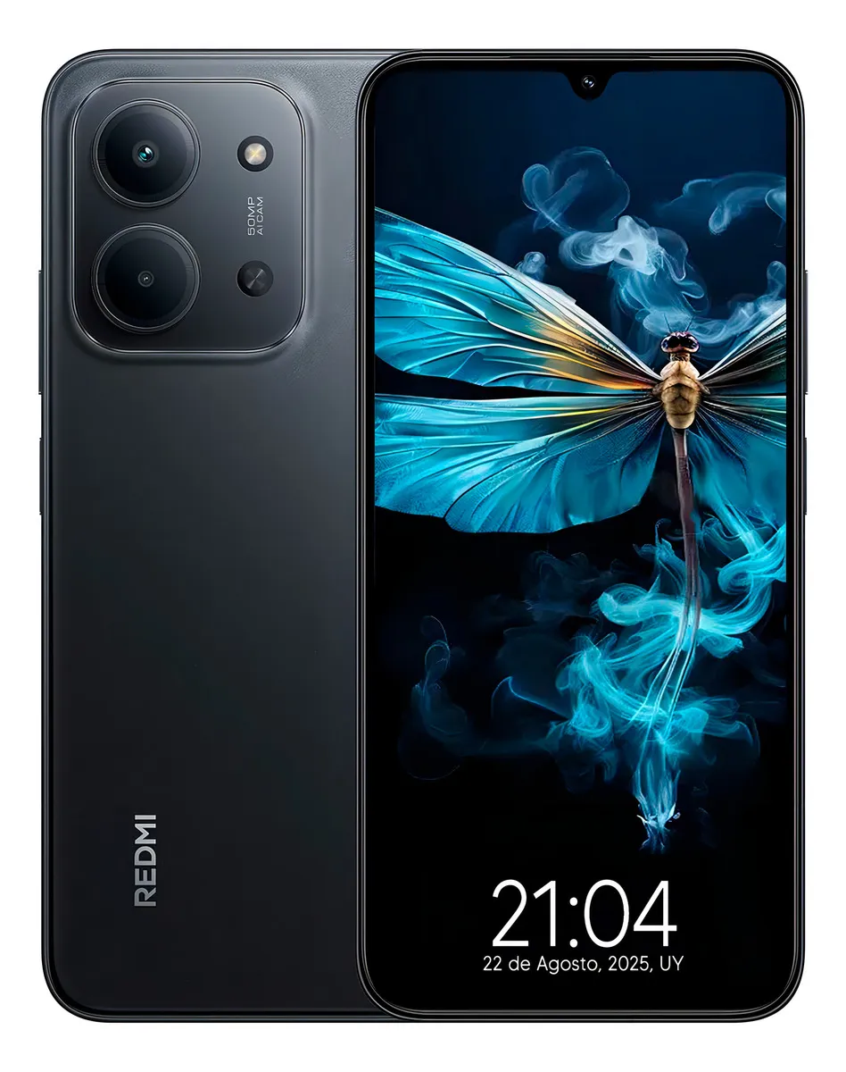 Xiaomi Redmi 15c 8gb Ram 128gb Dual Sim 50mp Fm Impressão digital Dimm preta