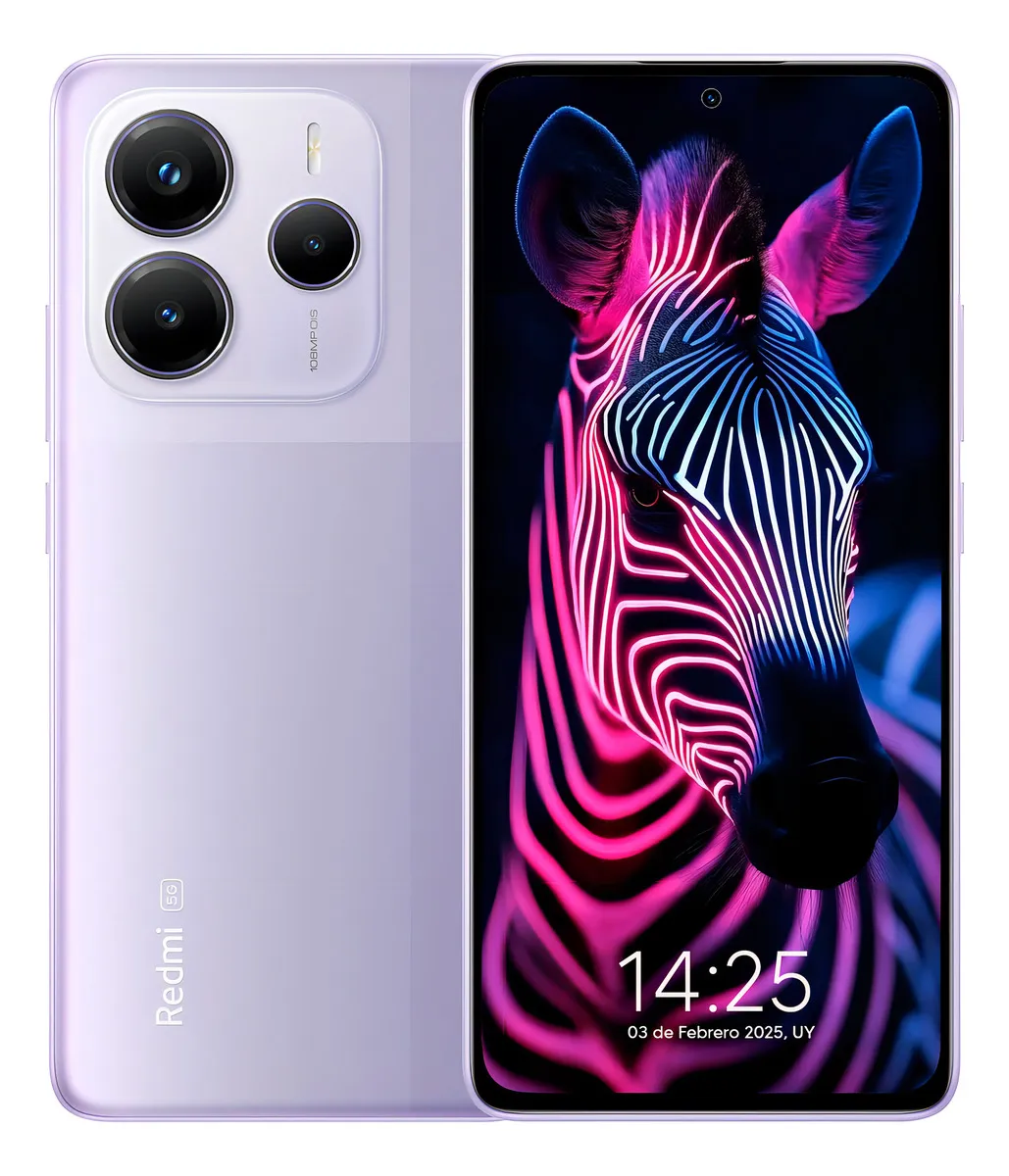 Xiaomi Redmi Note 14 5G 8gb Ram 256gb de armazenamento Tela Amoled 6.67 Lavanda