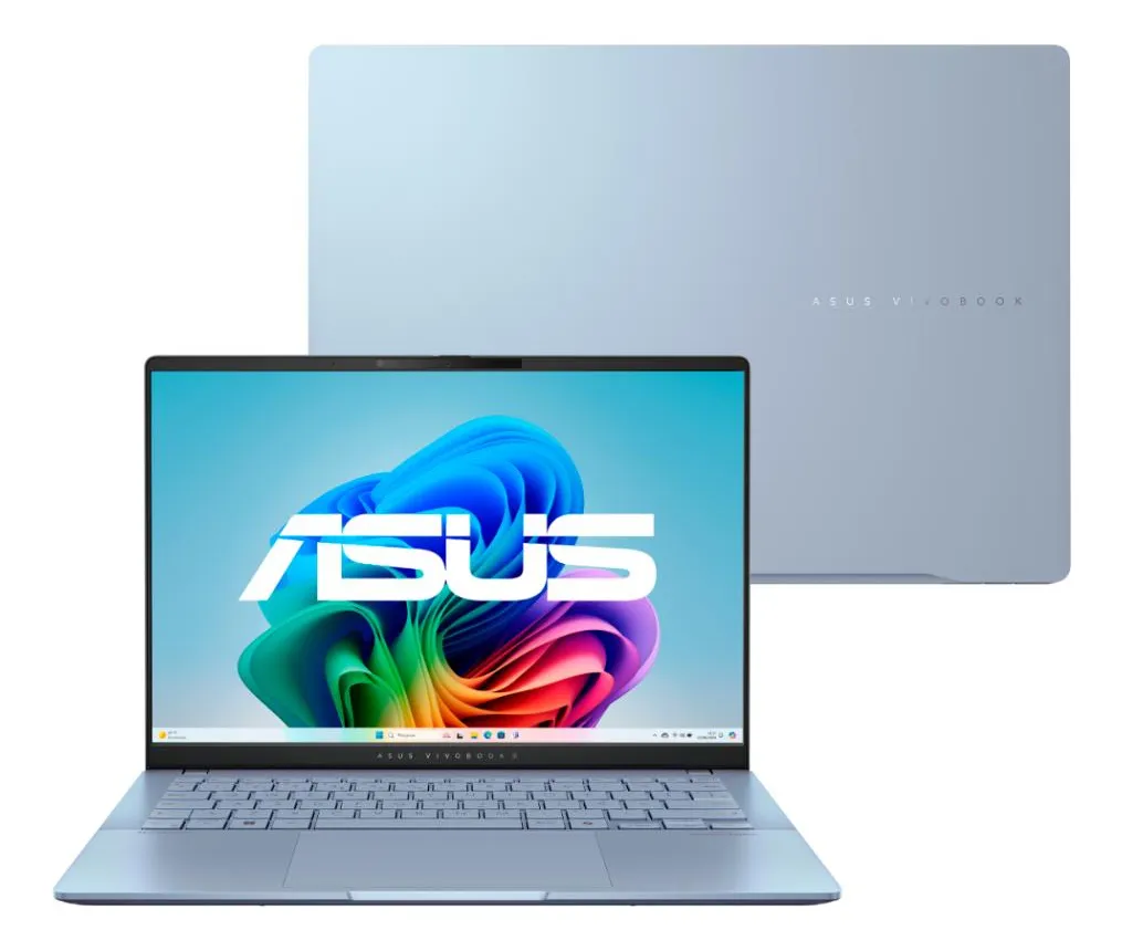 Notebook ASUS Vivobook S14 OLED S5406SA Intel Core Ultra 7 256V 16Gb Ram 512Gb SSD Windows 11 Home Tela 14" FHD 120Hz Blue - PP218W