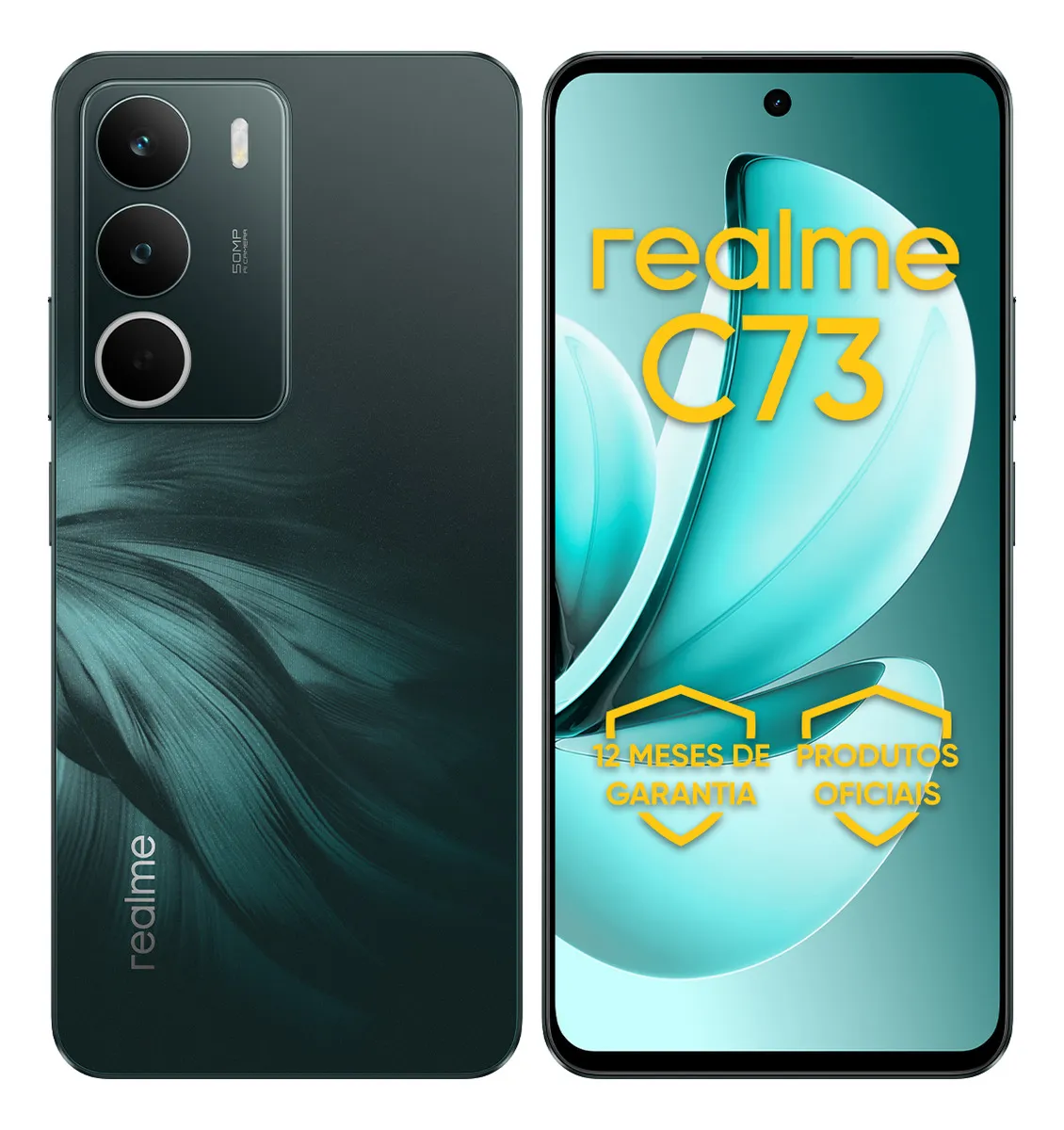 Celular Smartphone Realme C73 256gb 8gb Ram Dual Sim 120hz 6000mAh Verde