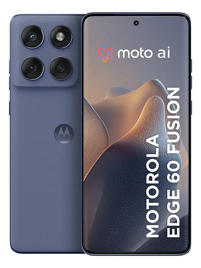 Smartphone Motorola Edge 60 Fusion 5g - 256gb 16gb (8gb Ram+8gb Ram Boost) 50mp Sony Ai Camera Ip68 Nfc - Cinza Vegan Leather