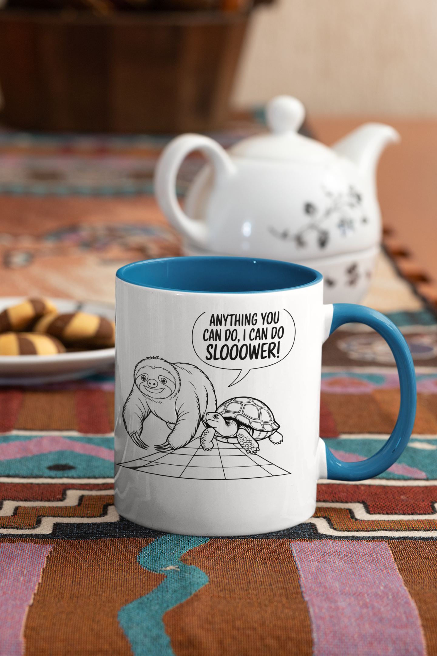 Sloth & Turtle Cartoon Mug