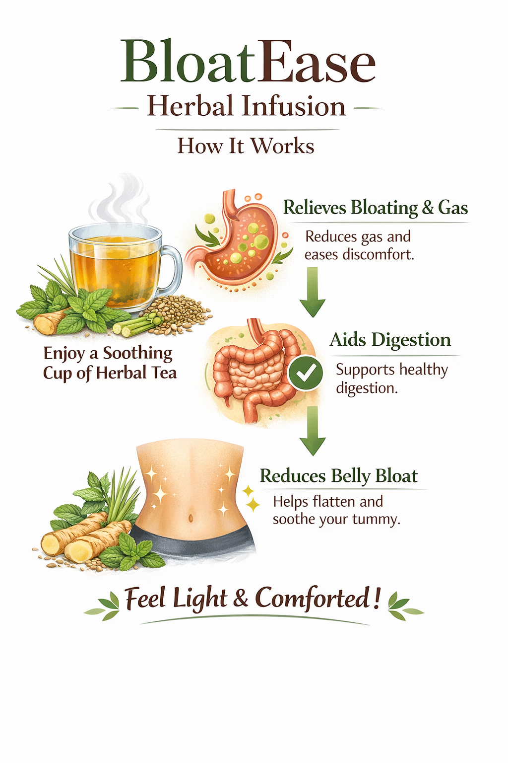 Bloatease Herbal Infusion