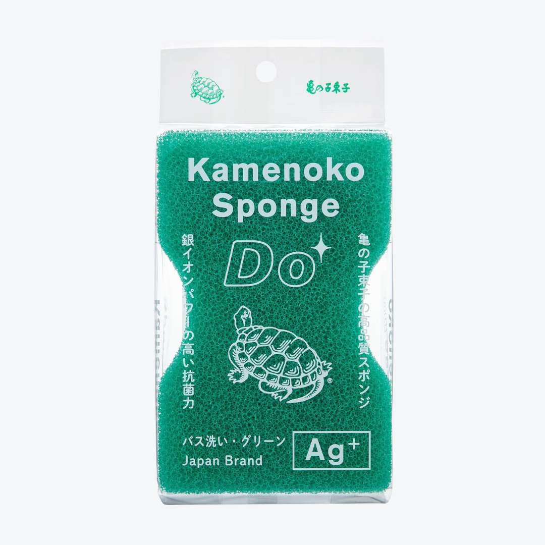 龜之子束子 銀離子抗菌腰部凹槽海綿（浴室用）
