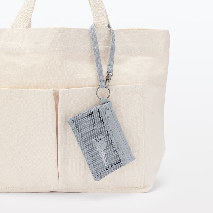 MUJI 網袋零錢包（附掛繩）