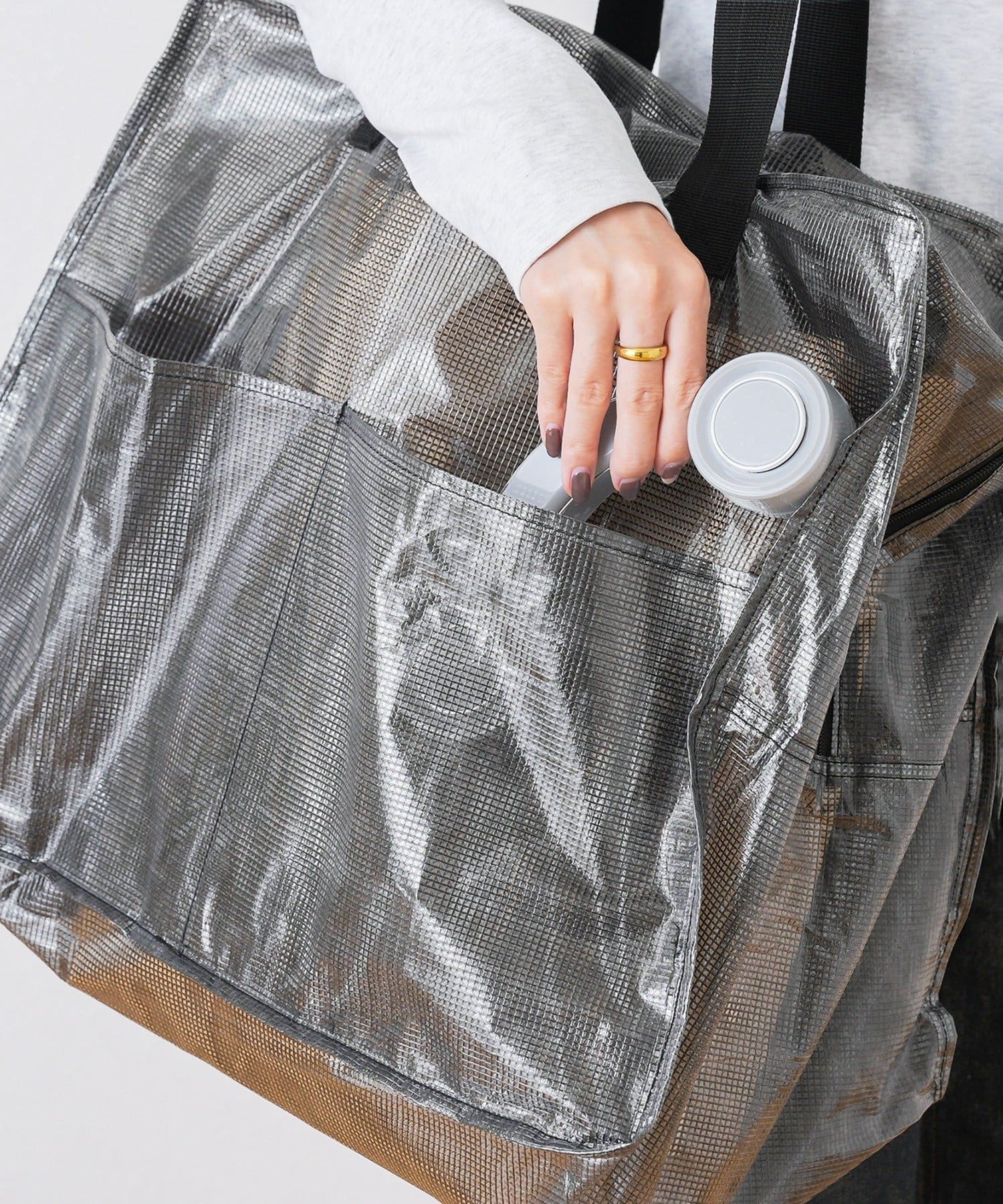 3COINS 多用途防潮折疊袋XL（黑色）