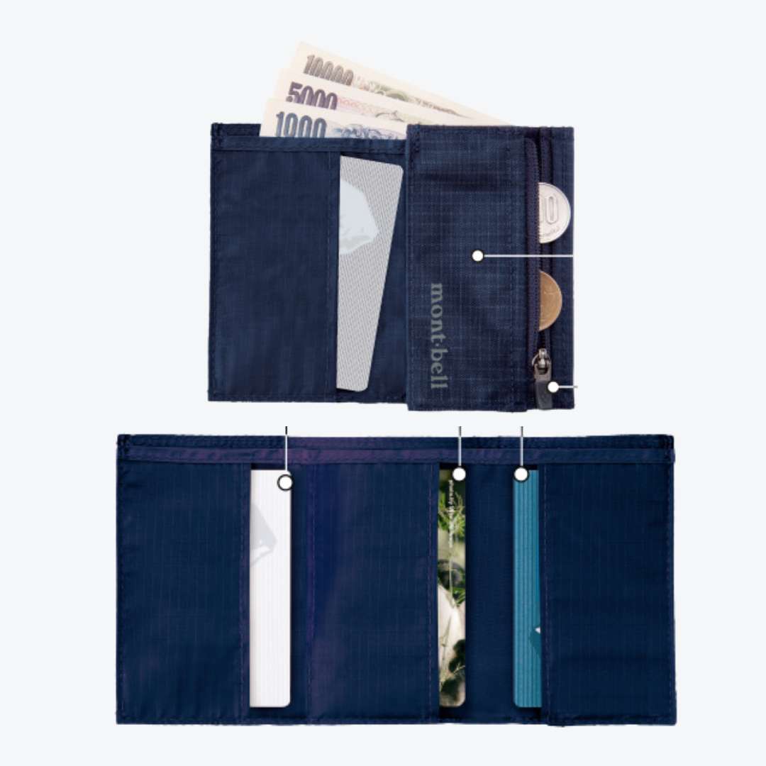 mont-bell 極輕量旅行三折錢包