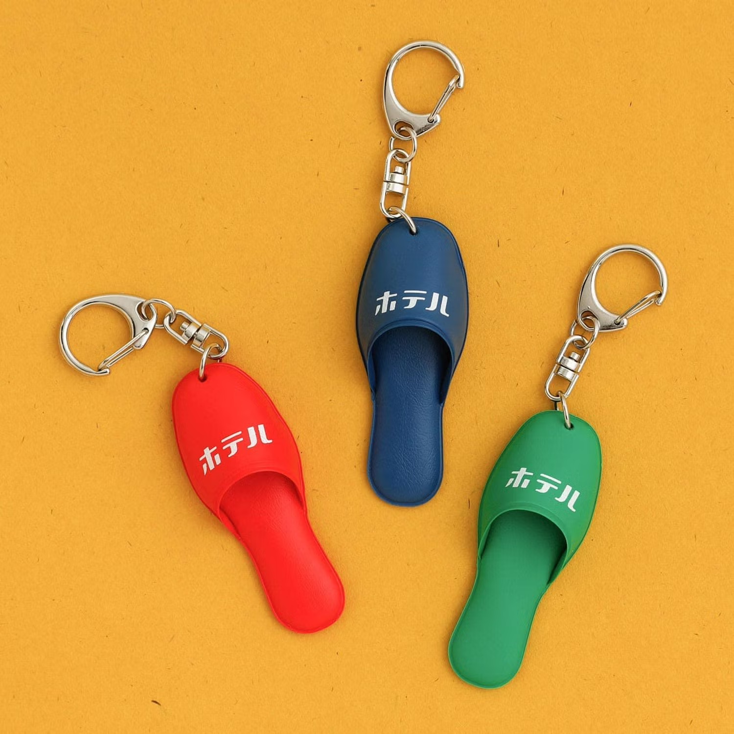 新復古 飯店拖鞋鑰匙圈