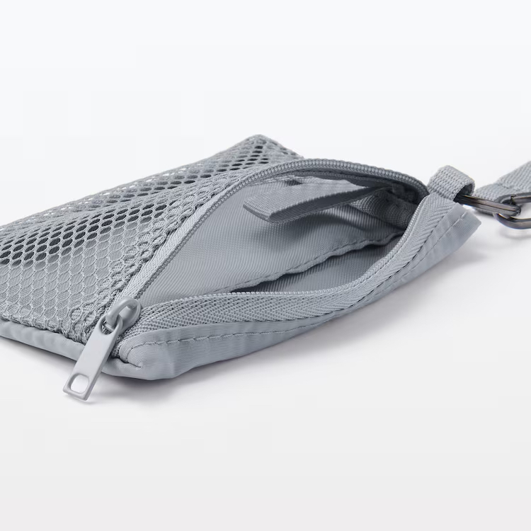 MUJI 網袋零錢包（附掛繩）