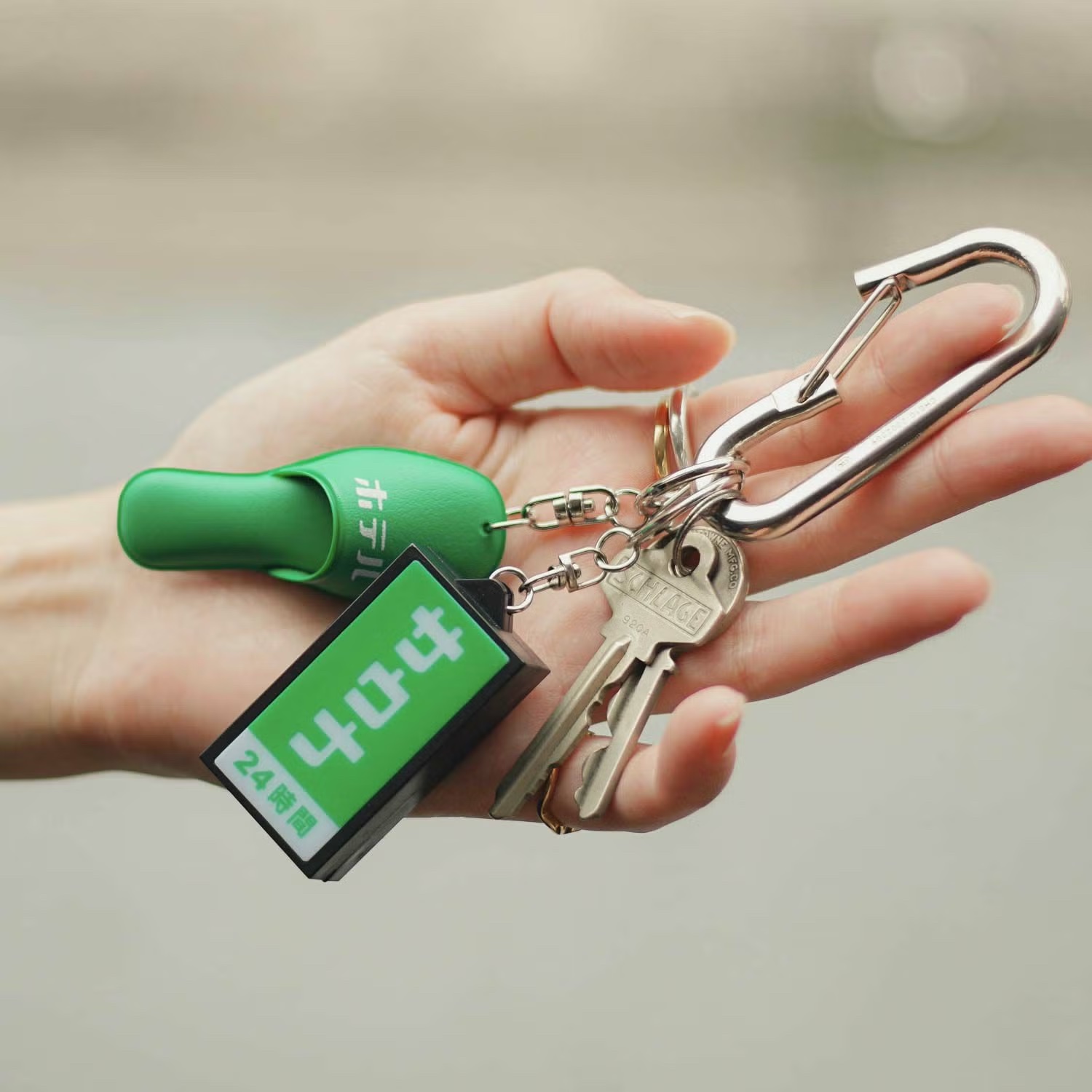 新復古 飯店拖鞋鑰匙圈