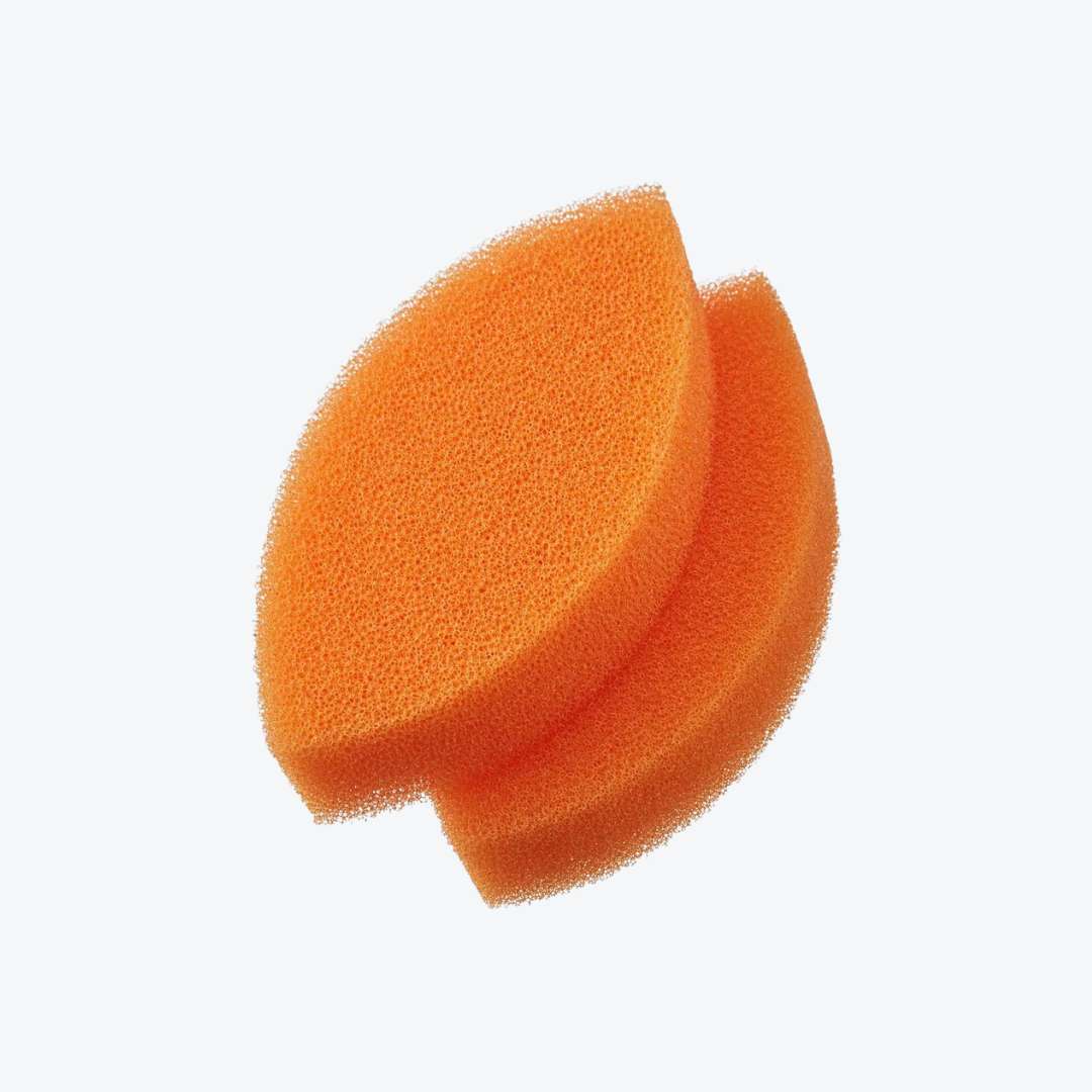 龜之子束子 銀離子抗菌海綿（葉薄形2入）