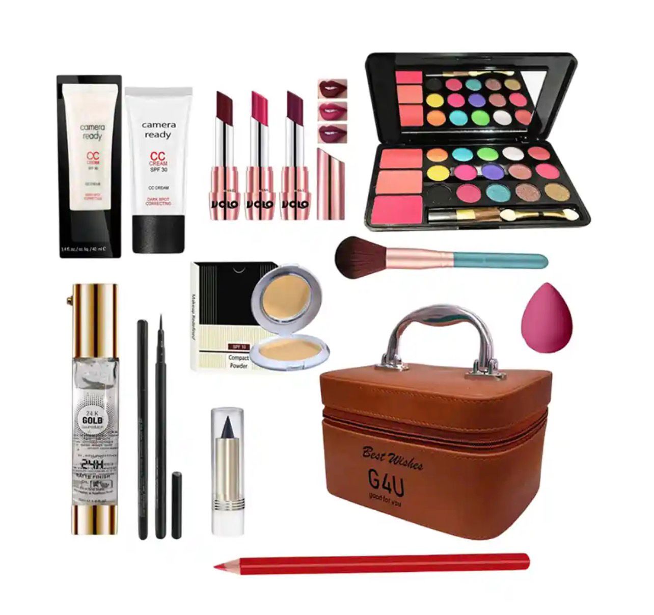 Complete Makeup Set with Vanity Case