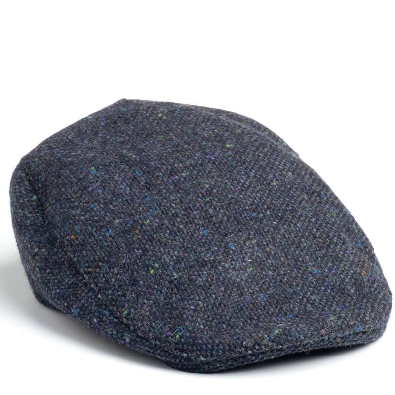 Donegal Touring Irish Blue Tweed Wool Cap - Small, Med and Large Sizes