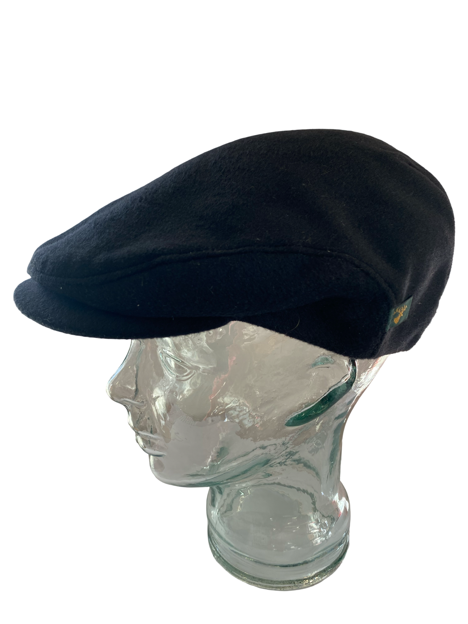 Black Irish Wool Trinity Cap - Large 60cms